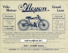 Alcyon Motorfahrrad Prospektblatt 2 Seiten 1929     alc-p29-2