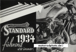 Standard Motorrad Prospekt  20 Seiten 1934      st-p34-3
