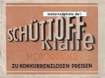 Schüttoff Motorcycle Brochure 8 Pages 1930  sc-p30