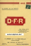 DFR Motorrad Prospekt 8 Seiten  1922  dfr-p22