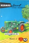 Normag Traktor Prospektblatt 2 Seiten  1955 norm-op55