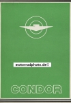 Condor Motorrad Prospekt 4 Seiten 1950  con-p50
