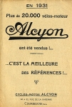Alcyon Motorrad Motorfahrrad Prospekt 4 Seiten  1931  alc-p31-2