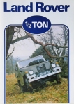 Land-Rover Automobil Prospekt 1/2 TON Militär 4 Seiten 1980 laro-op80-2