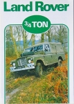 Land-Rover Automobil Prospekt 3/4 TON Militär 4 Seiten 1980 laro-op80