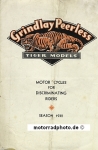 Grindlay Peerless Motorrad Prospekt 6 Seiten 1932  gripe-p32