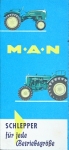MAN Traktor Prospekt  10 Seiten  1958   man-op58