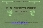 FN Motorrad Prospekt  Typ 4 Zyl.  38 Seiten  1912    fn-p12