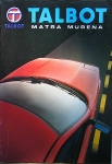 Talbot Automobil Prospekt Typ Matra Murena 20 Seiten  9.81 tal-op812