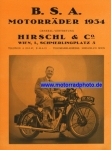 BSA Motorrad Faltprospekt 8 Seiten  1934     bsa-p34-1