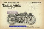 Monet & Goyon Motorrad Prospekt  12 Seiten  1927    mg-p27