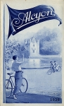 Alcyon Motorrad + Fahrrad Faltprospekt 1938  alc-p38-2