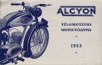 Alcyon Motorrad Prospekt 8 Seiten 1953 alc-p53