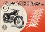 Anker Bielefeld Motorrad Prospekt 4 Seiten 1951  anr-p51
