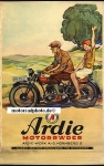 Ardie Motorcycle Poster  Layout 1929     ar-po06