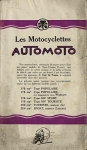 Automoto Motorrad Prospekt 6 Seiten 1927   aumo-p27