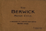 Berwick Motorrad Prospekt  247-und 350ccm  12 Seiten  1930  berw-p30