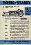 Böhmerland Motorrad Prospektblatt 1937