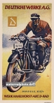 D-RAD Motorrad Plakat Motiv um 1925  dr-po02