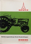 Deutz Schlepper Bedienungsanleitung Type D60 05 12.1966 deu-bal66