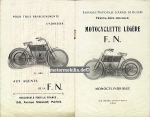 FN Motorrad Prospekt Type 1 1/4 P.S. 225ccm 1907  fn-p07