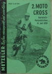 Motorcycle Racing Program 2. Moto Cross 19. Juli 1959 gar-pr59
