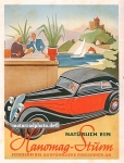 Hanomag Automobil Plakat Entwurf 1930 hano-po03