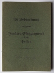 Junkers Werke Dessau Postkarten + Betriebsordnung Konvolut 1934 jun-kon34