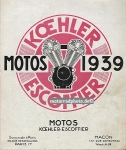 Koehler Escoffier Motorrad Prospekt 12 Seiten 1939 ke-p39