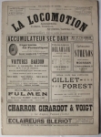 La Locomotion Automobile Zeitschrift Magazin  17. Januar 1903    lalo 17.1.1903