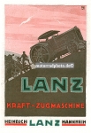Lanz Mannheim Schlepper Plakat Entwurf 1917 la-po02-17