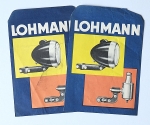 Lohmann Licht Fahrrad alte Kleinteile Tueten 2 Stueck  1930   lohm-t01