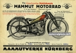 Mammut Motorrad Plakat  ca. 1929    mam-po03