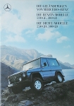 Mercedes Benz Geländewagen Prospekt 30 Seiten 8.1987  mb-g-op87