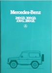 Mercedes Benz G Modell Geländewagen Prospekt 56 Seiten  8.1981 mb-g-op81