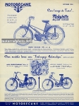 Motorbecane Motorrad Prospektblatt 2 Seiten  1953  mobe-p53