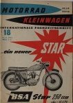 Motorrad - Kleinwagen -Roller - Moped Ã–sterreich Heft 18 September 1958