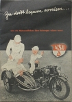 NSU Motorrad Prospekt Brochure Beiwagen 6 Seiten 1935 nsu-op35