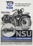NSU Motorrad Prospektblatt  2 Seiten 1931 nsu-p31-2