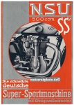 NSU Motorrad Plakat SS 500 Entwurf  1931   nsu-po16
