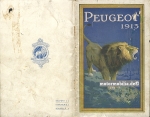Peugeot Motorrad und Fahrrad Katalog 1913