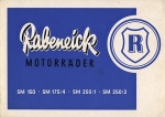 Rabeneick Motorrad Prospekt 6 Seiten  1953 rab-p53-2