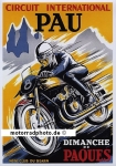 Motorrad Renn Plakat Pau 1958  ren-po50
