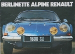 Renault Automobil Prospekt Typ Alpine A 110 8 Seiten  1965 ren-op65