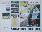 Simca Automobil Prospekt 1964 sim-op641