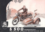 Triumph TWN Motorrad Prospekt 4 Seiten 1937   twn-p37-1