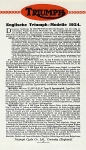 Triumph GB Motorrad Prospekt  10 Seiten  1924 triu-p24