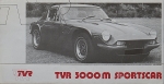 TVR Automobil Prospekt Typ 3000 M 1973  tvr-op731