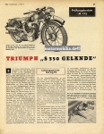 TWN Triumph Motorrad Testbericht Typ S 350 GelÃ¤nde 1937  twn-tb37