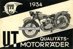 UT Motorrad Prospekt 12 Seiten  1934 ut-p34-2